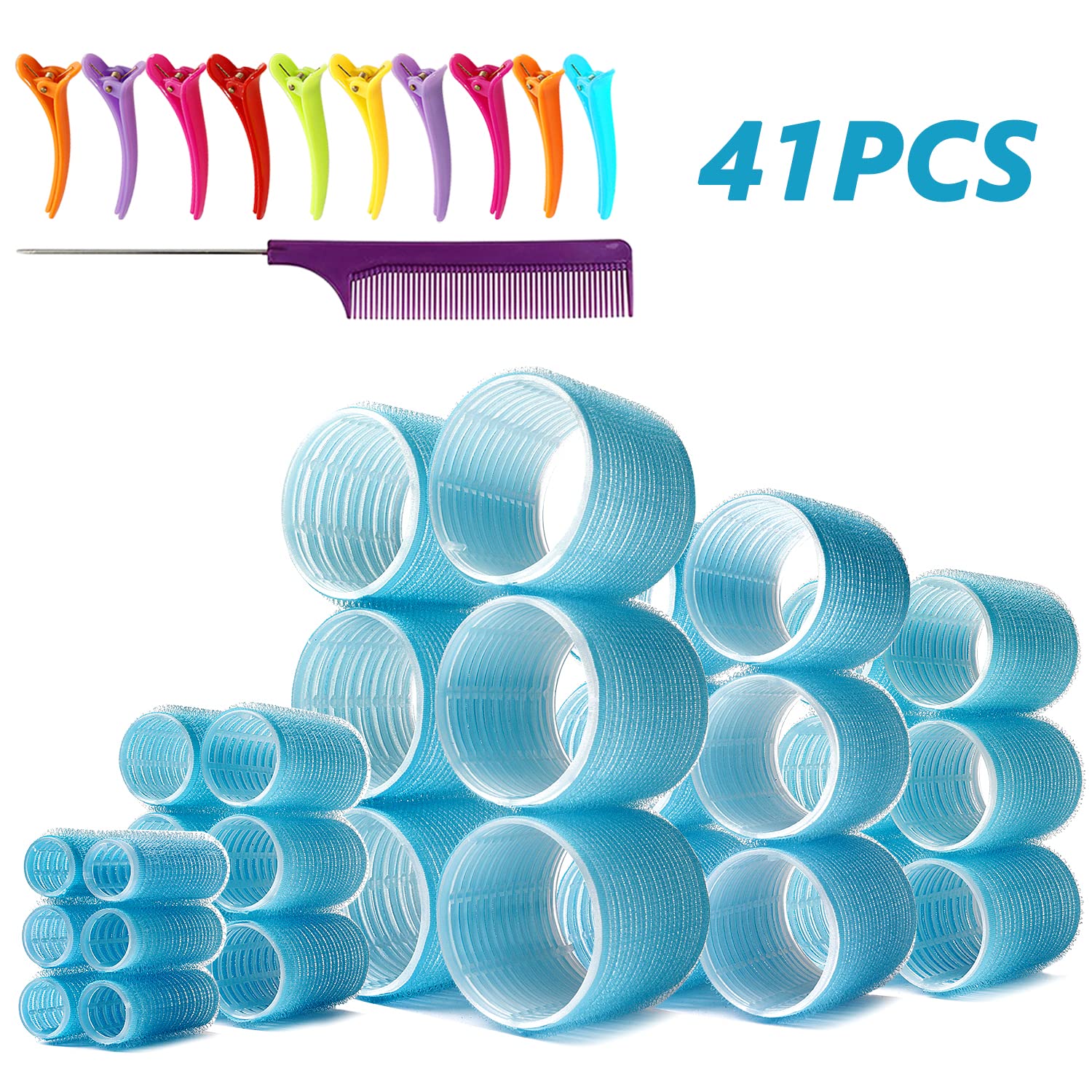 Small Size Hair Rollers Set Includes 28 Plastic Smooth Hair Rollers small-size-hair-rollers-set-includes-28-plastic-smooth-hair-rollers