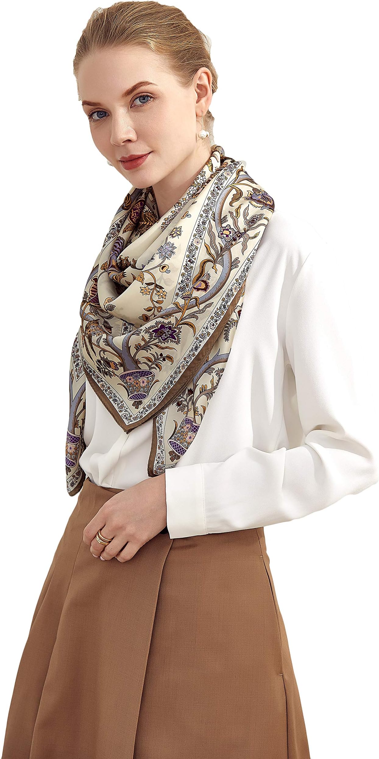 100% Silk Scarves, Extra-Large and XX-Large