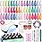VANREESA 42 Pcs Gel Nail Polish Kit with U V Light 24 Popular Colors Gel Polish Nail Kit Green Blue Purple Pink Orange Complete Nail Kit with Manicure Tools Gifts for Women Girls