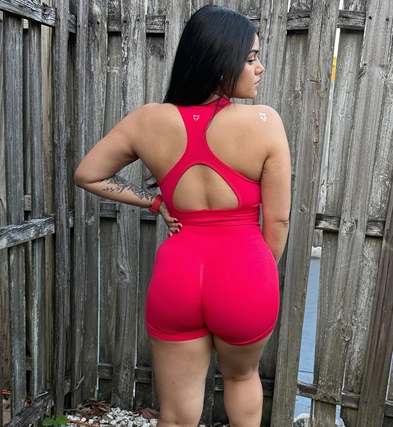 TomTiger Women's Athletic Seamless Shorts High Waisted Squat Proof Tummy Control Exercise Shorts Women - Image 3