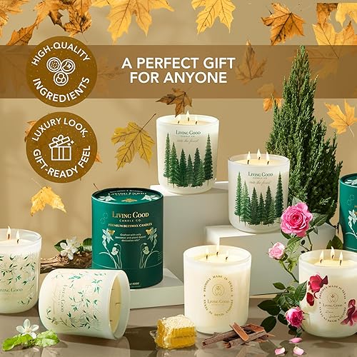 Miniatura 6 de Cinnamon Delight - Vela en tarro de cera de abeja pura  Más de 90 horas de larga combustión velas perfumadas de diseño clásico para decoración del