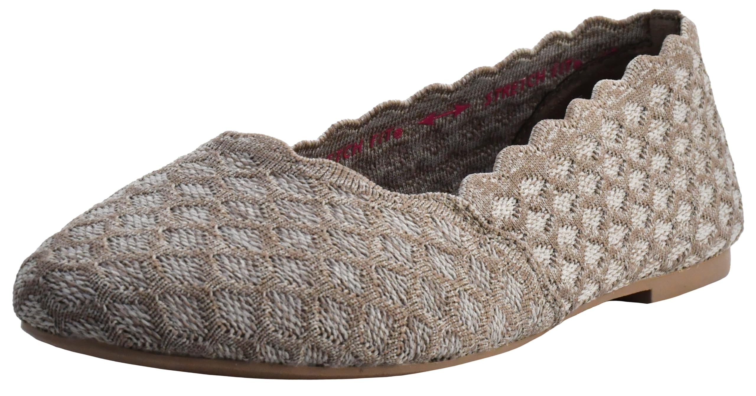 Skechers Cleo - Scalloped Knit Skimmer Womens Ballet Flat