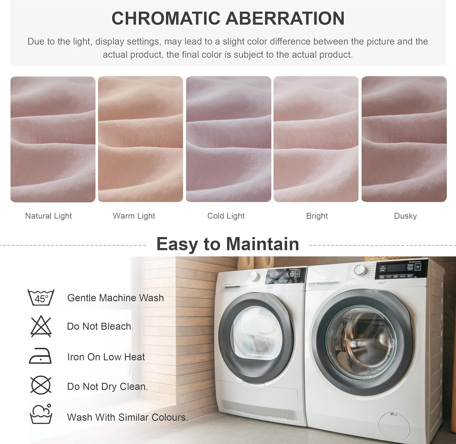 Simple&Opulence 100% Linen Duvet Cover Set, 3 PCS Natural French Flax Blush Pink Duvet Cover Queen Size, Breathable Soft Comfy Linen Bedding Comforter Cover with 2 Pillowcases(Blush Pink, 88"x92")