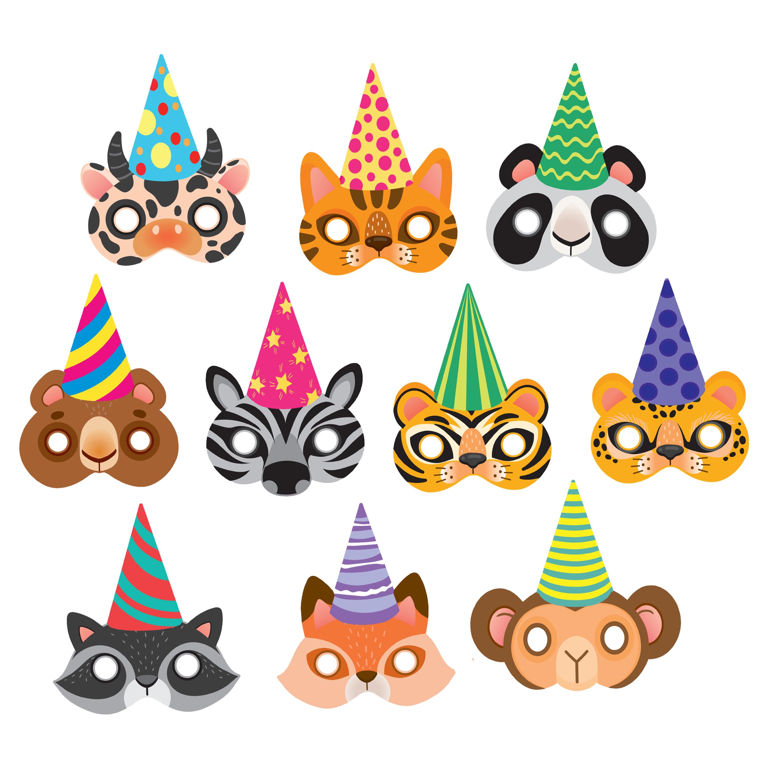 - Party Eye Mask/Face Mask | Fancy Dress Mask for Party, Carnival & Theme Events | Paper Printed | Pack of 10