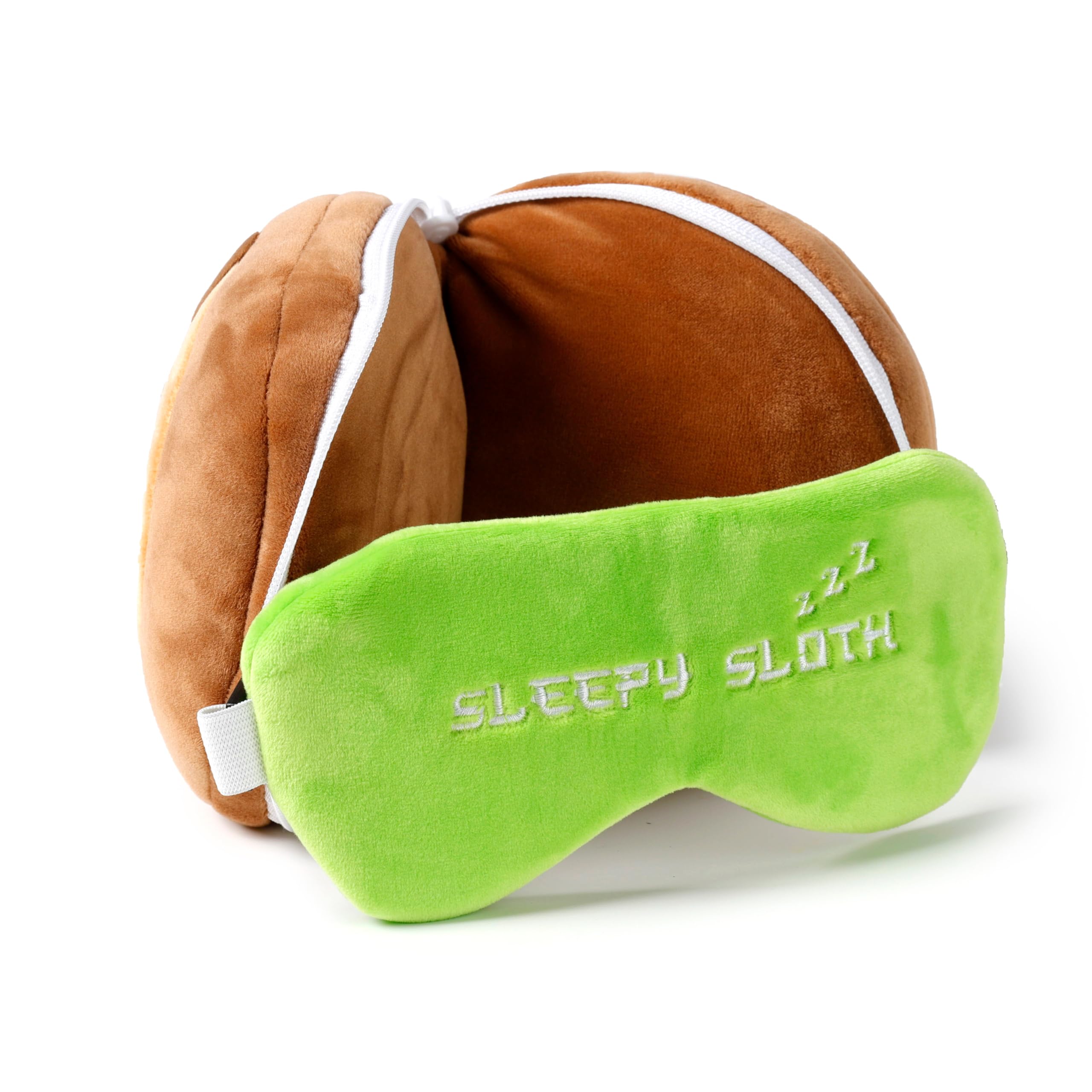 Amazon.com: Sloth Relaxeazzz Plush Round Travel Pillow & Eye Mask