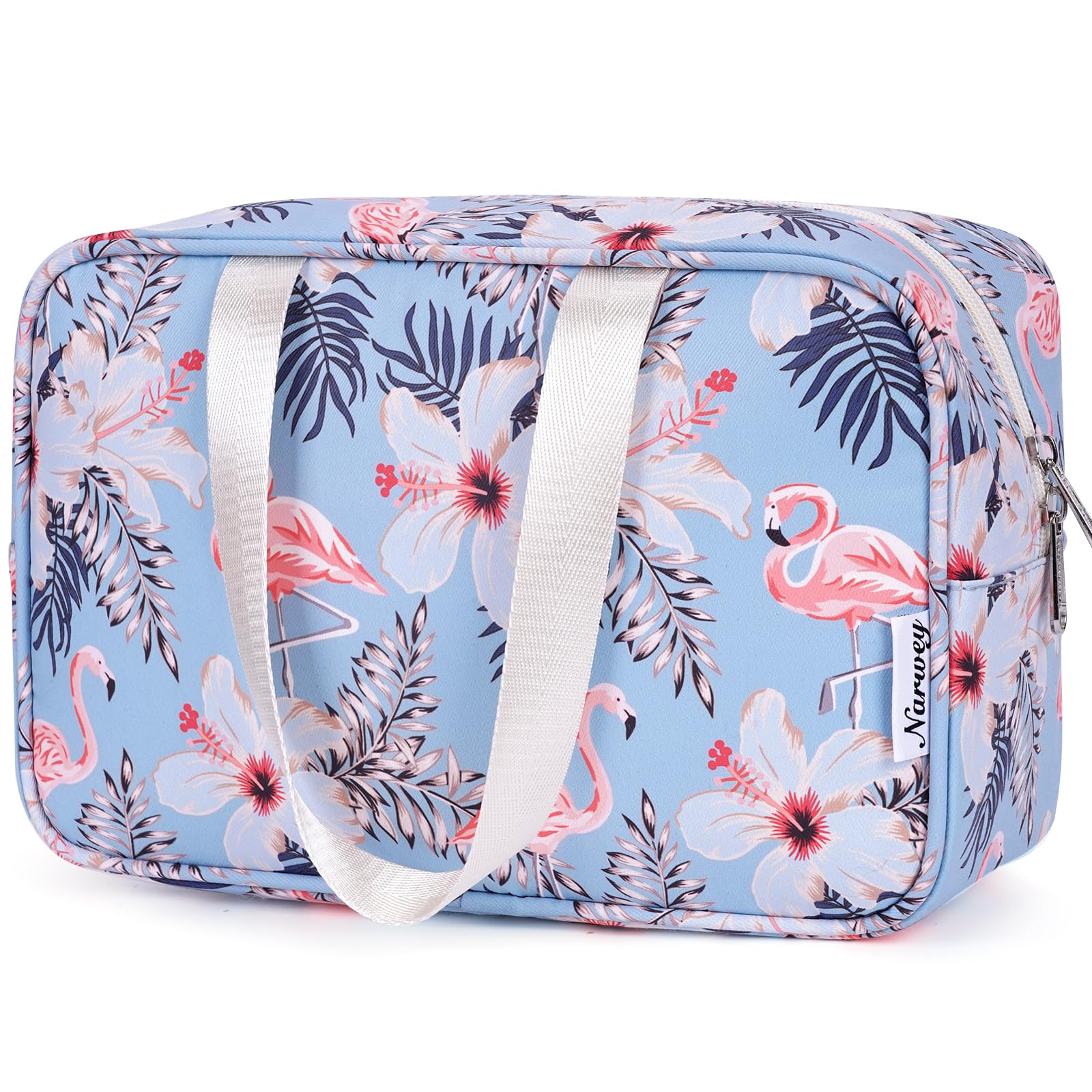 Narwey Kulturtasche Damen Gross, Kulturbeutel Kosmetiktasche Waschtasche Groß Damen, Schminktasche Make up Tasche Organizer für Frauen & Mädchen