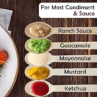 Vista 3 de Botellas exprimibles de condimentos para salsas, panqueques de plástico – boca ancha para cocina, ketchup mostaza, botella vacía para glaseado