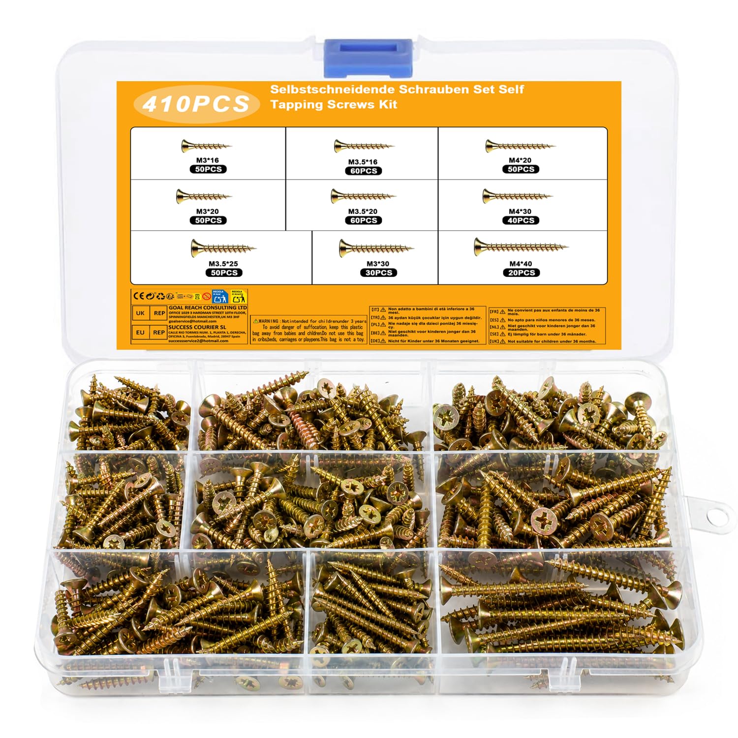 410 vis autotaraudeuses bois