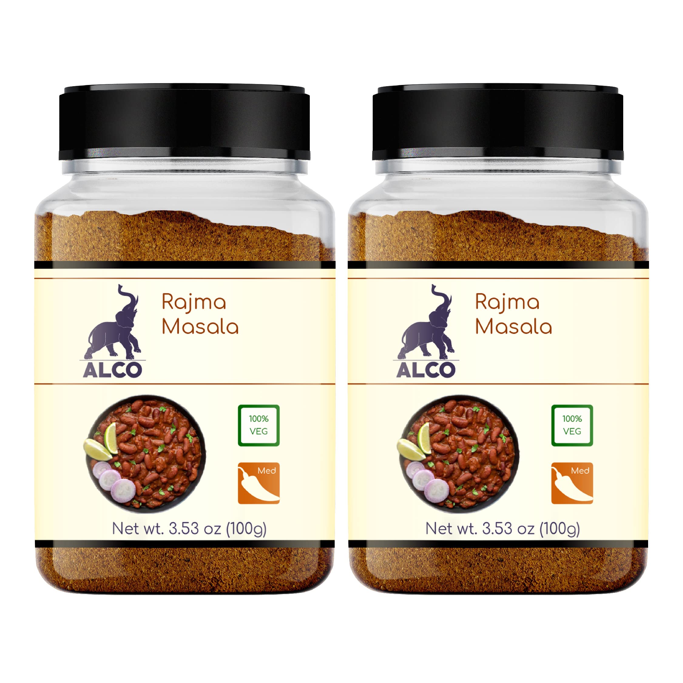 Alco Rajma Masala - Natural and Fresh Jar Pack For All Kitchens | Essential Grocery Item To Bring Fantastic Taste To Your Rajma | 100g Jar (Pack of 2) (B09HV349V5) Amazon Price History, Amazon Price Tracker