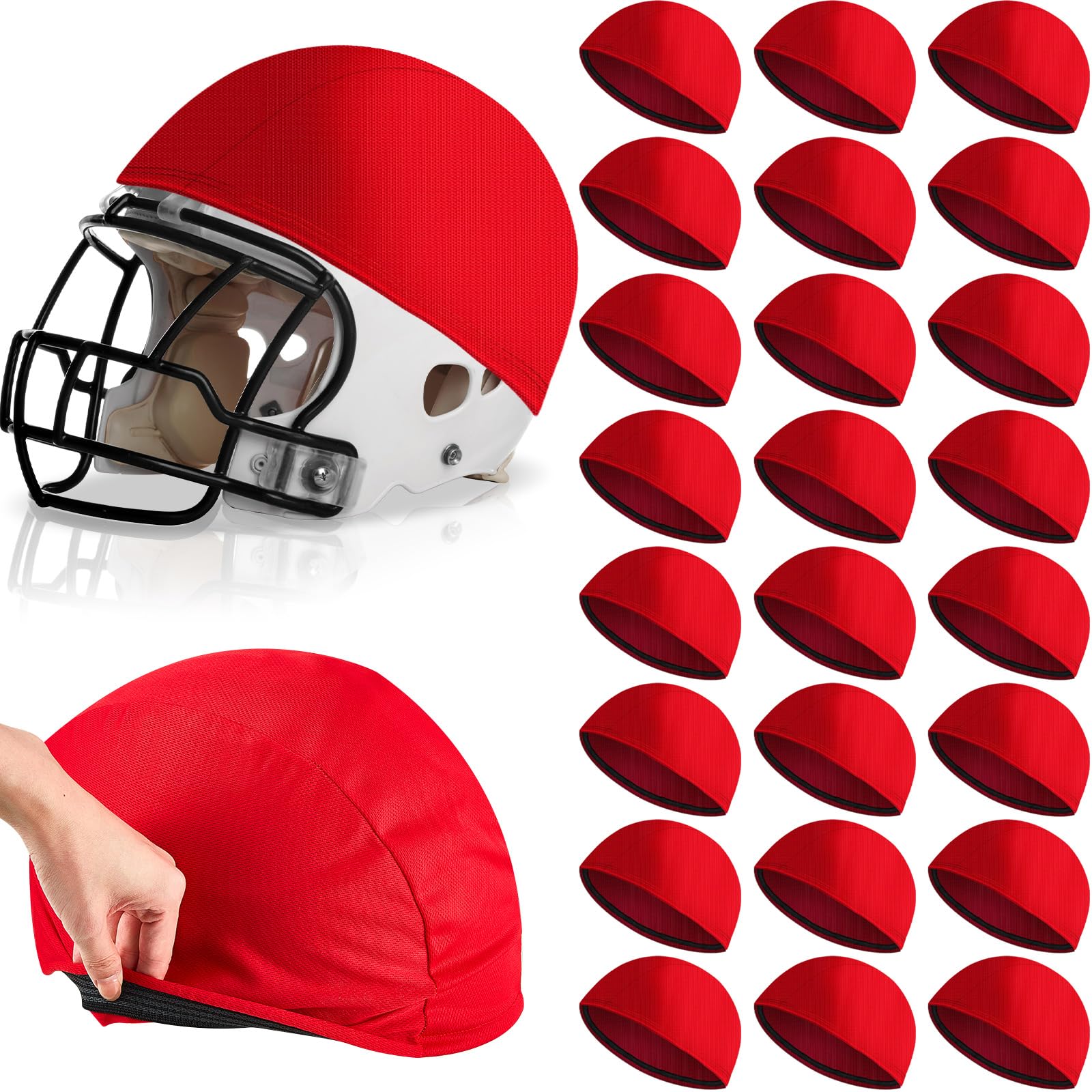 Mindsoft 24 Pieces Football Helmet Covers, Helmet Pennies