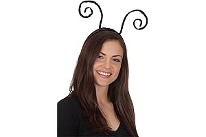 Ladybug Ears - Premium Black Velvet Antenna Hairband