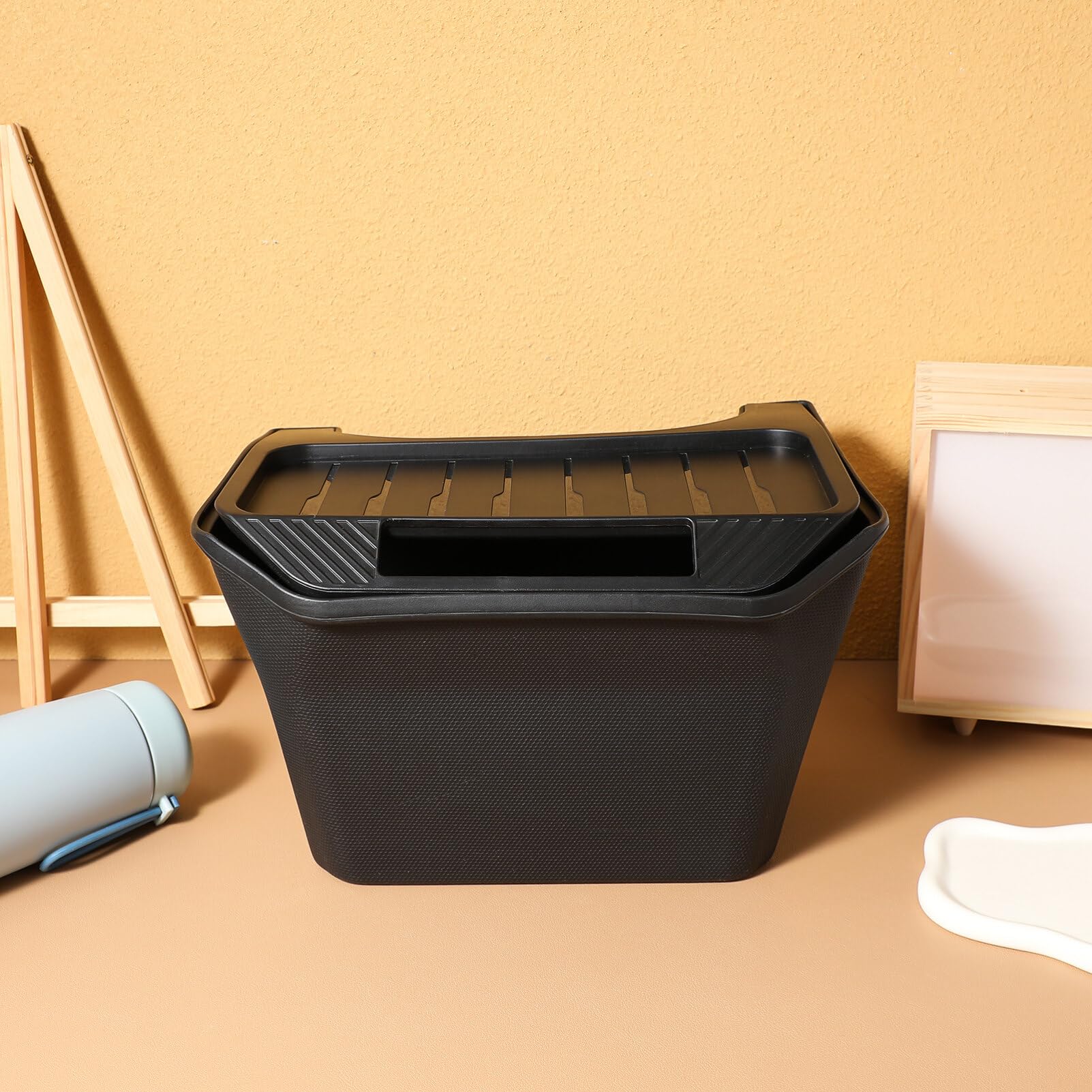 Caja de Almacenamiento para Coche para Consola Trasera, Negro