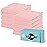 HIPHOP PANDA 10 Pack 6-Layers Muslin Burp Cloths Large - Durable 100% Cotton - Baby Essentials Extra Absorbent and Soft Boys & Girls Rags for Newborn Registry (Pink, 20 X10)