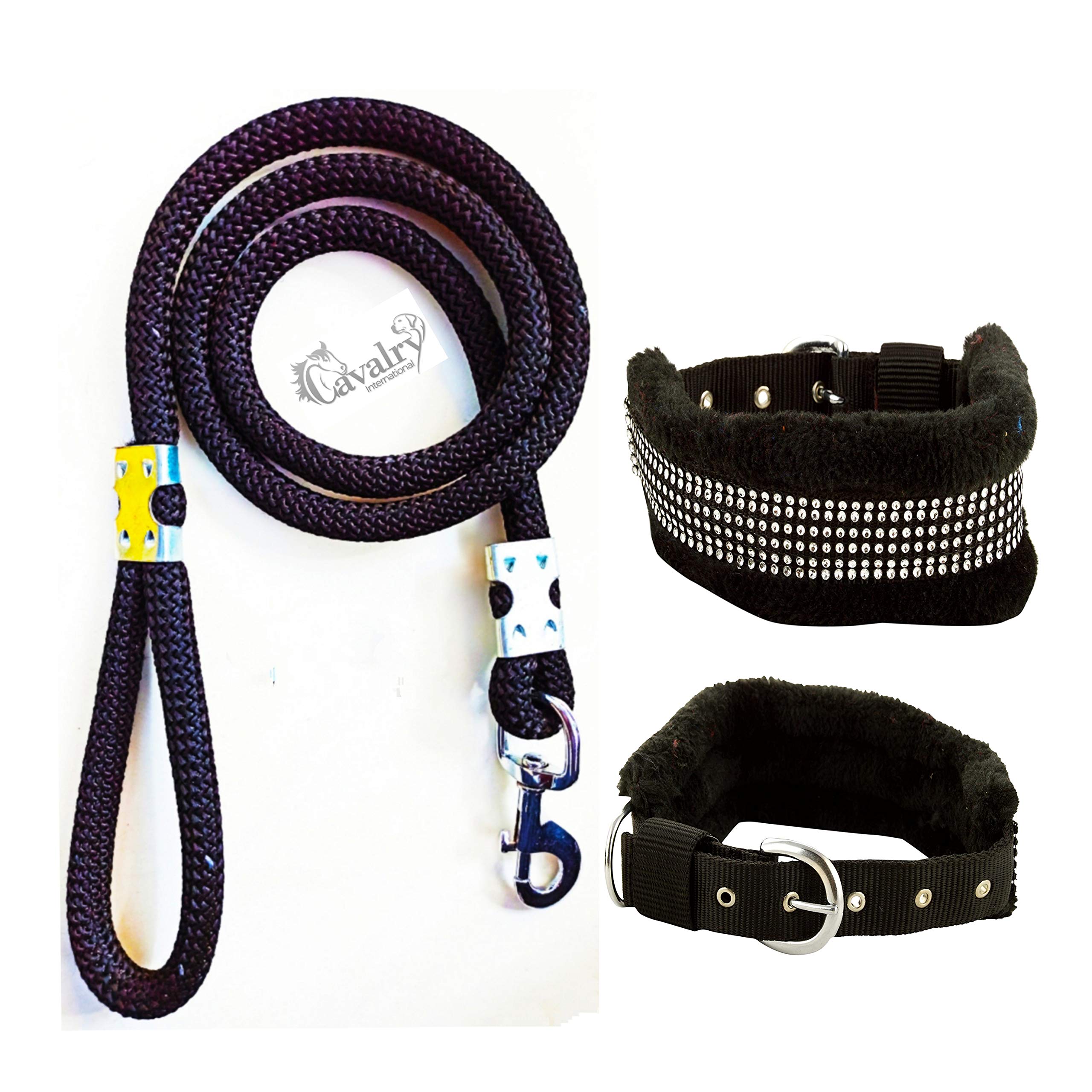 Cavalry Nylon Dog Collar with Black Rope Adjustable (B08SKG8C36) Amazon Price History, Amazon Price Tracker