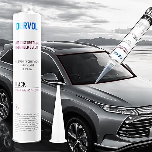 Miniatura 5 de Sellador adhesivo de uretano para parabrisas de vidrio automático, 1 unidad, color negro