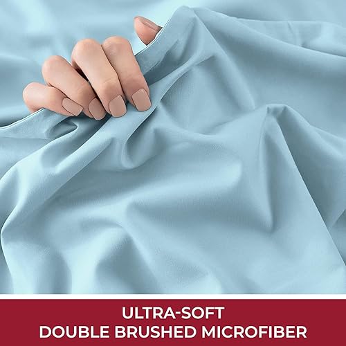 Miniatura 77 de Mellanni California King Fitted Sheet - Iconic Collection Bedding Sheets with up to 16 inch Deep Pocket - Soft & Cooling - Fade & Stain Resistant
