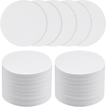 HOTUT Coffee Filters Papers, 400 Pcs 54mm Round Coffee Filters Papers, Micro Paper Filters Replacement Compatible with Coffee and Espresso Maker - White