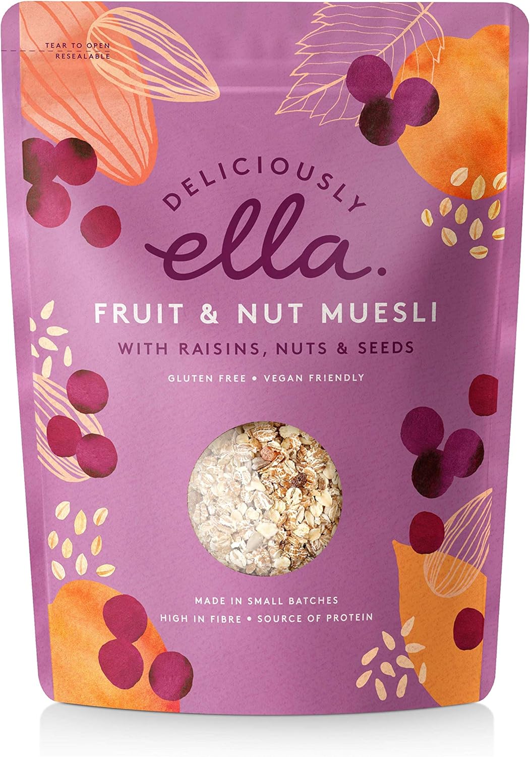 Deliciously Ella Fruit and Nut Muesli 4x500g Amazon.co.uk Grocery