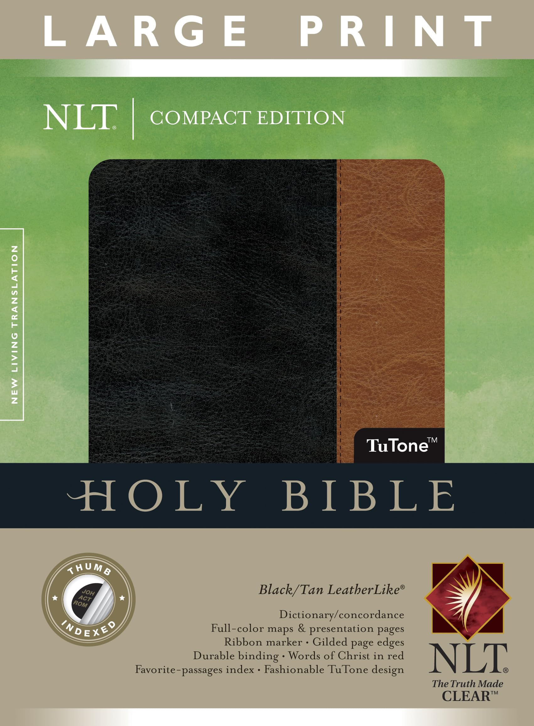 Large Print Compact Bible-NLT by  Tyndale - 9781414387680