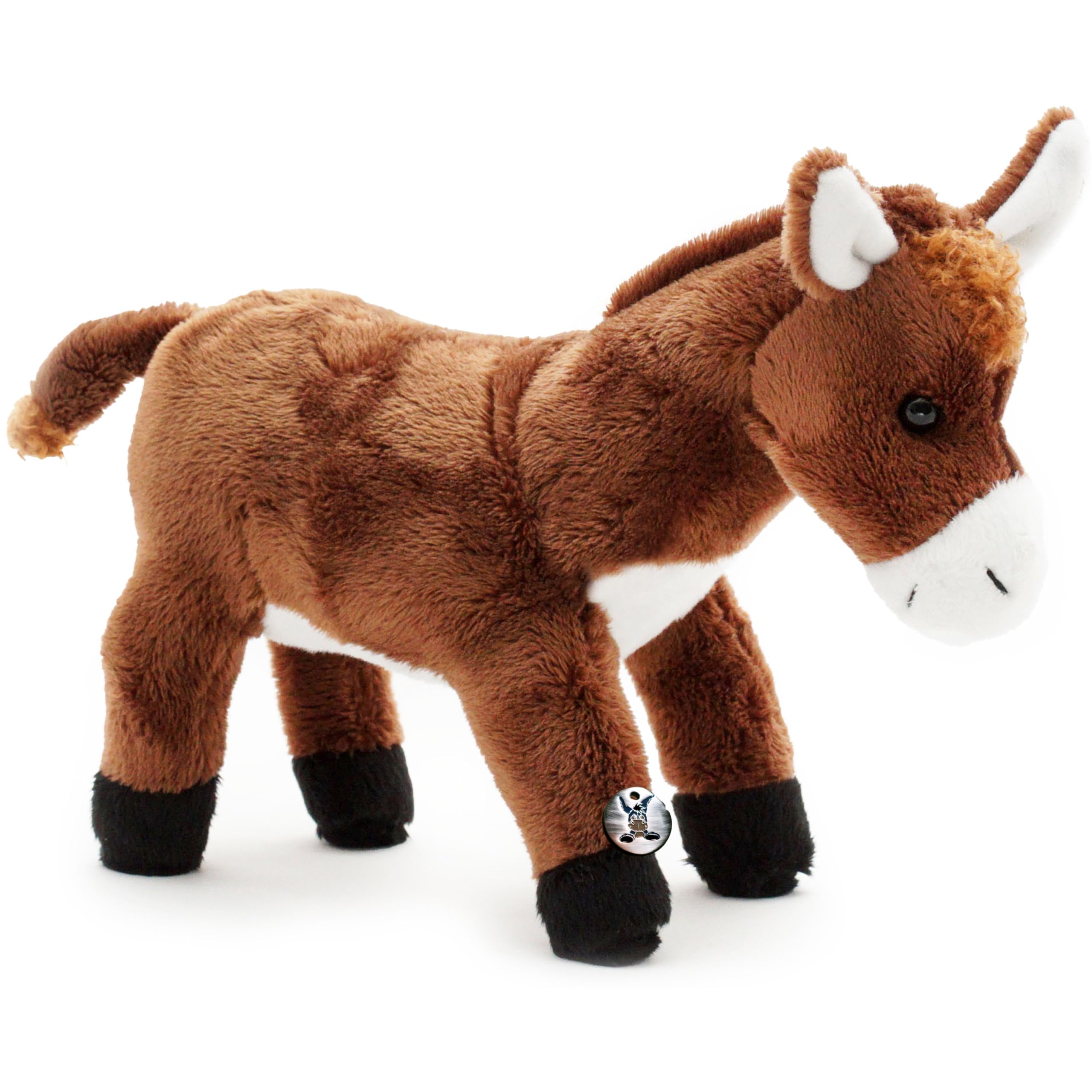 Kuscheltiere.bizDonkey Cuddly Toy Brown Standing Poitou Plush Donkey Plush Toy Flora - Cuddly Toys *biz