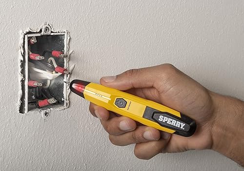 Miniatura 10 de Sperry Instruments STK001 - Probador de voltaje sin contacto VD6504 y probador de salida GFCI GFI6302 detector eléctrico de voltaje de CA amarillo y