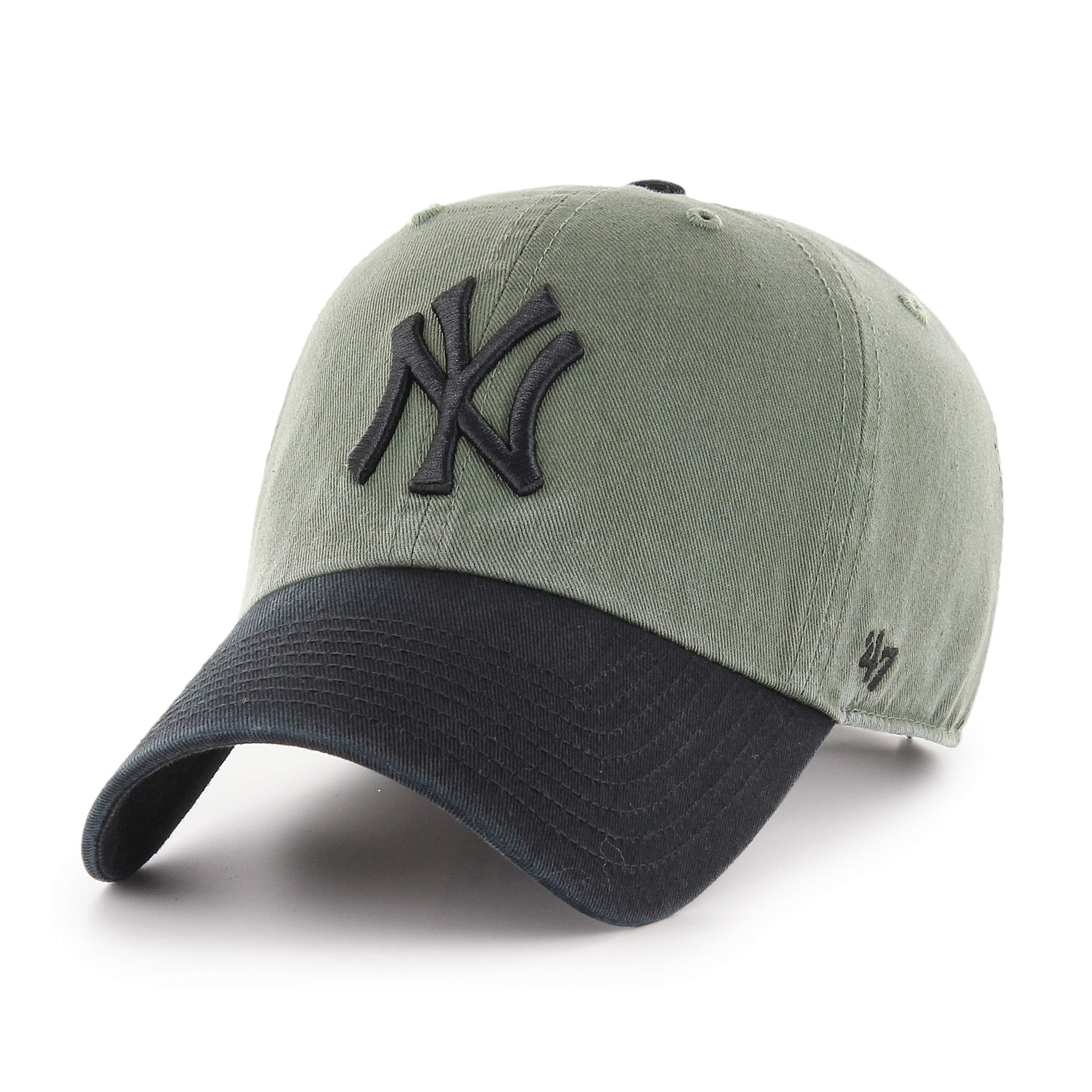 '47 MLB New York Yankees Brand Navy Basic Logo Clean Up Home Adjustable Hat — view 60