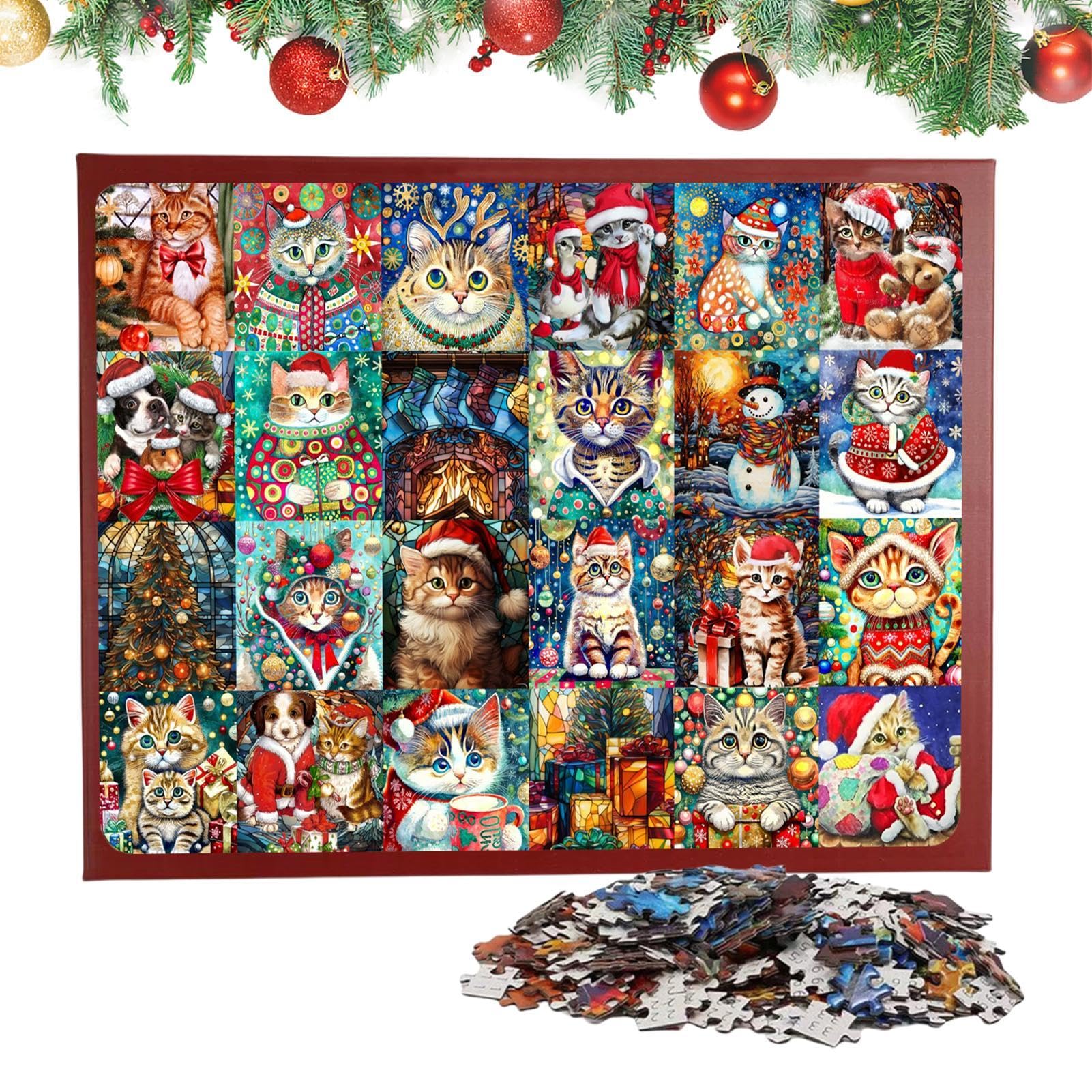 Calendrier de l'Avent 2024 Puzzle 1008 Pièces Femmes Hommes Cadeau Noë... pas cher Calendrier de l'Avent 2024 Puzzle 1008 Pièces Femmes Hommes Cadeau Noë... pas cher