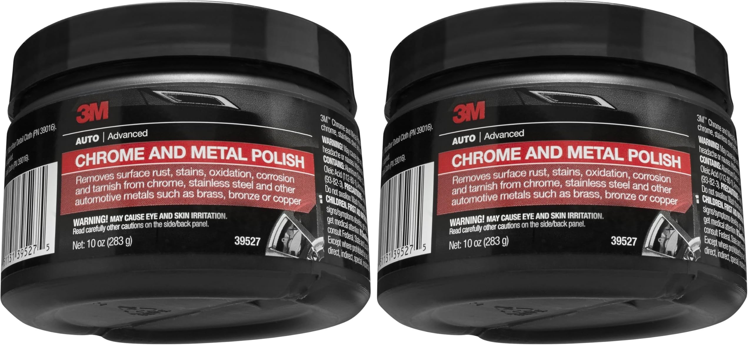3M Chrome and Metal Polish, 39527, 10 oz, Pink (Pack of 2)