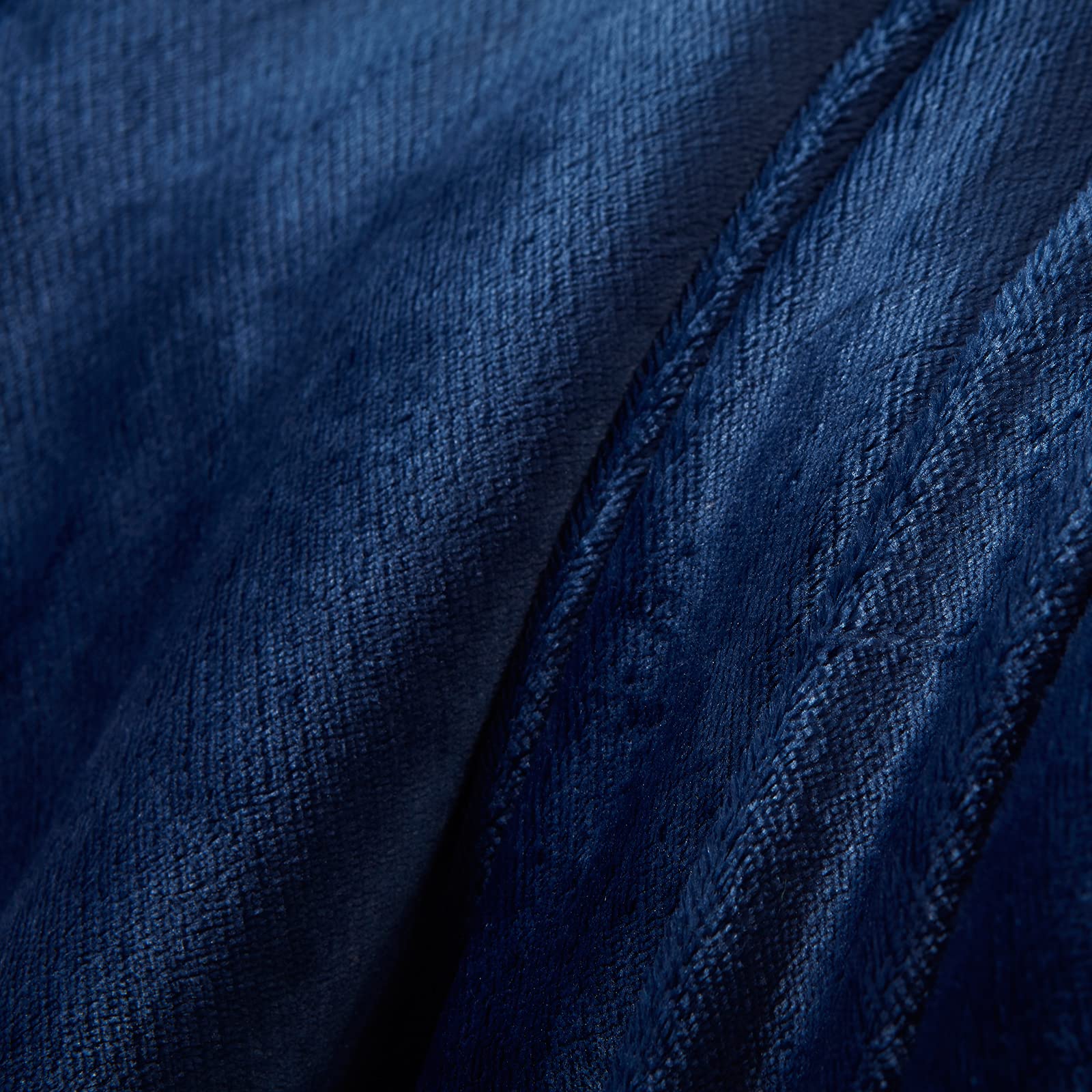 SOCHOW Sherpa Decke Marine Blau zweiseitige Wohndecken Kuscheldecken, extra Dicke warm Sofadecke/Couchdecke aus Sherpa, 220 x 240 cm super flausch Fleecedecke als Sofaüberwurf oder Wohnzimmerdecke