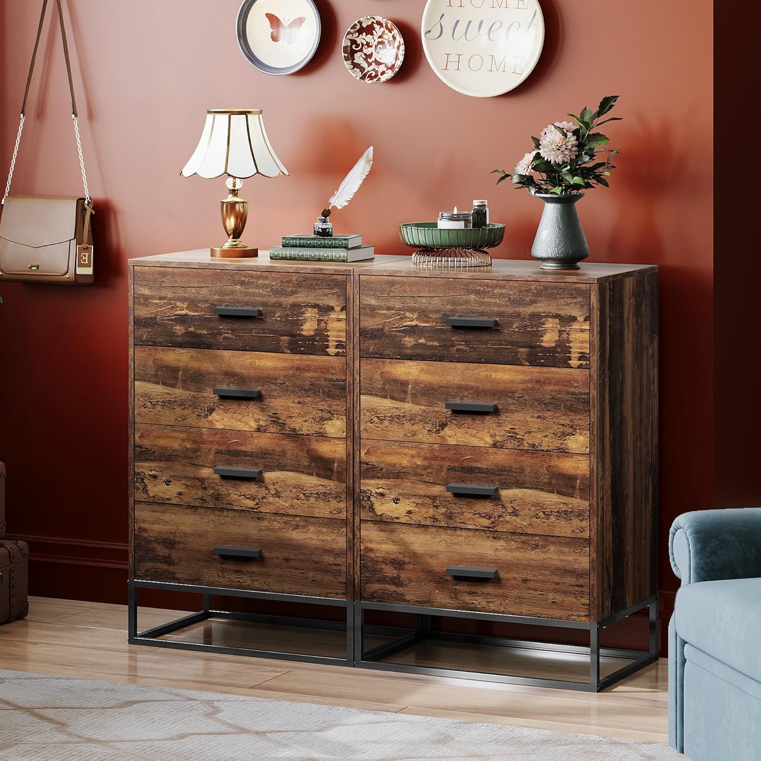 Image showing the dresser's storage capacity for various items like pants, underwear, toys, hats, shirts, and socks