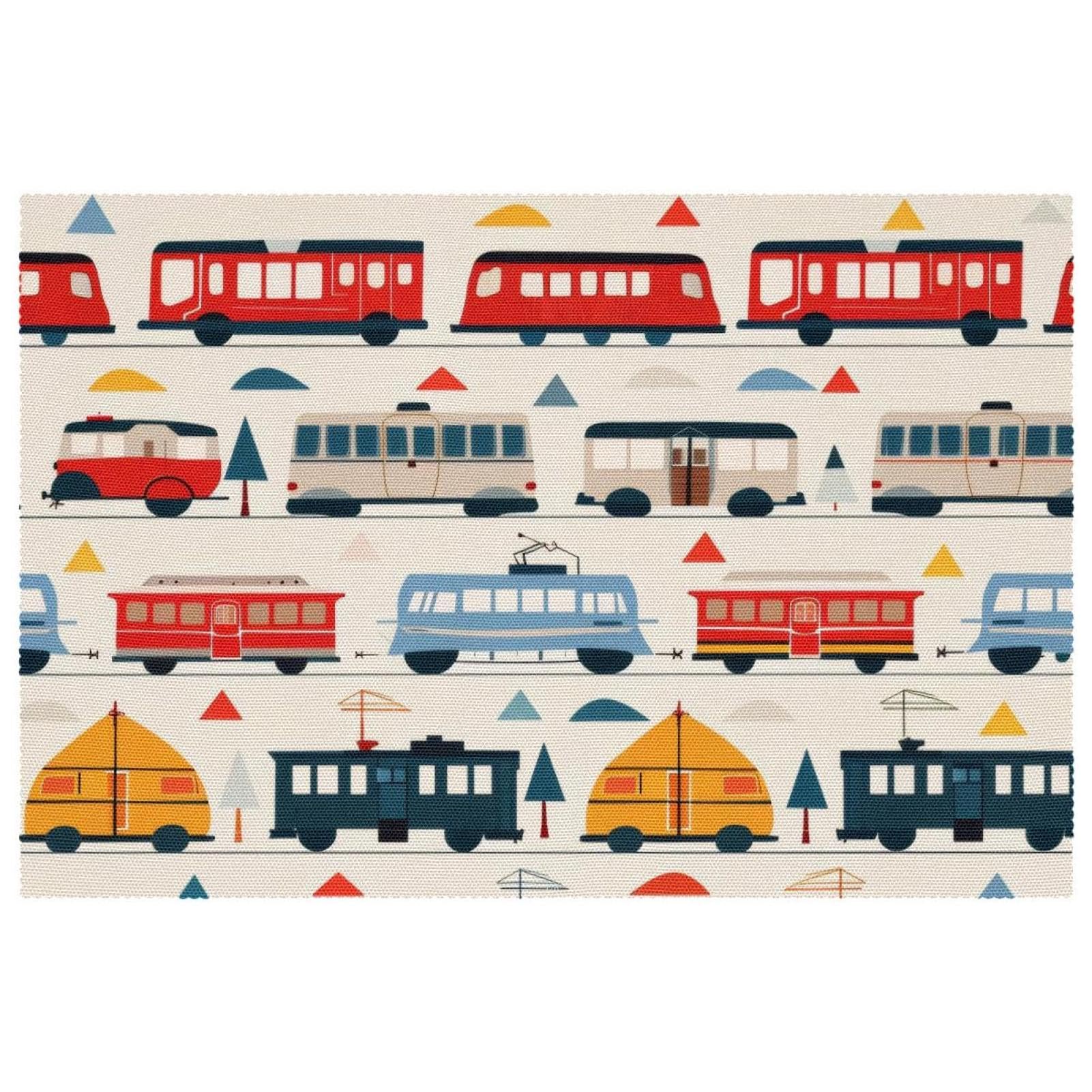 Sets de table antidérapants de salle à manger motif voiture 6 pcs