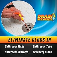 Vista 3 de Comadreja de drenaje pelo herramienta con 2 unidades desechables wands principiante kit para limpieza de drenaje, DWPSK5A