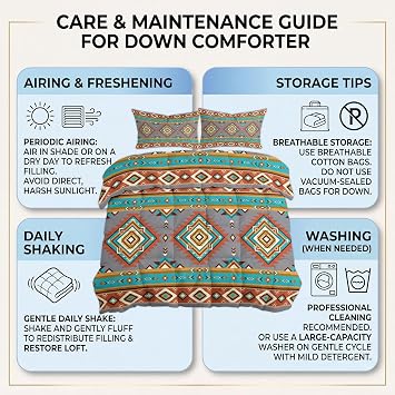 Rhombus Herringbone Starburst Pattern Coverless Duvet Queen 3 Pieces