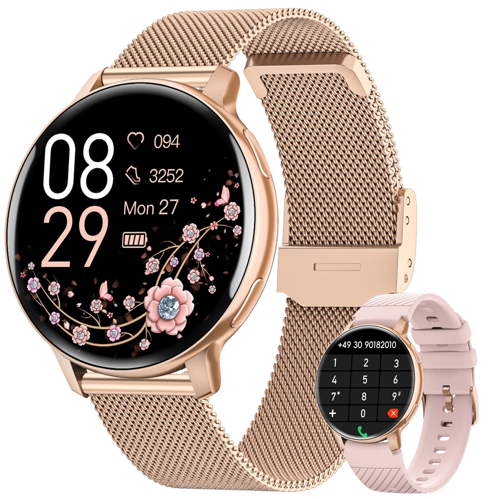 Smartwatch Damen Rund
