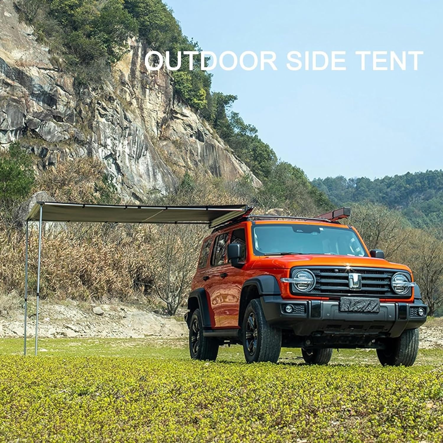 Car Awning Truck Canopy, Removable Retractable Vehicle Awning, Ideal for Camping, Road Trips, Outdoor Trips, Travel, Expedition, RV, Camper, 4x4 and SUV,Complete Car Awning ( Size : 200*300CM/78.7*118