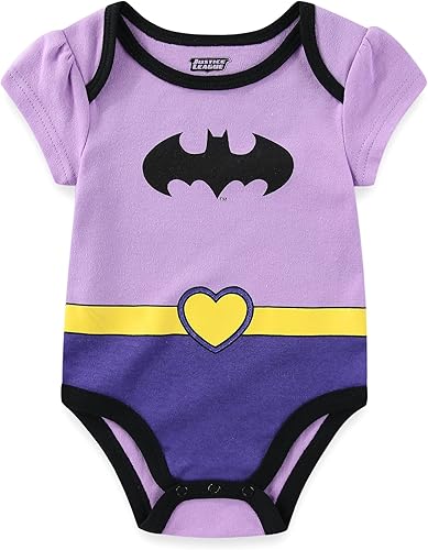 Miniatura 4 de WARNER BROS DC Comics - Body de manga corta para niñas, paquete de 5 unidades para recién nacidos y bebés