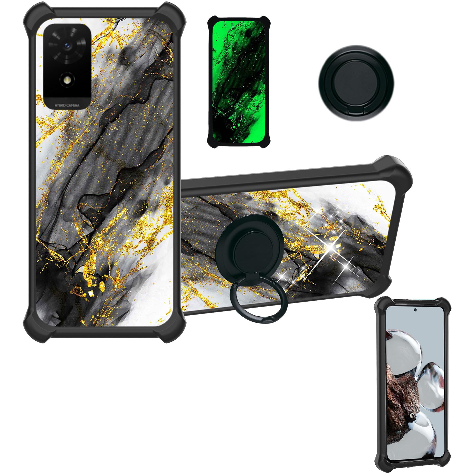 samsung galaxy z fold 6 phone case Wallet ID Samsung Galaxy Z Fold 6 Leather Folio Case, Black