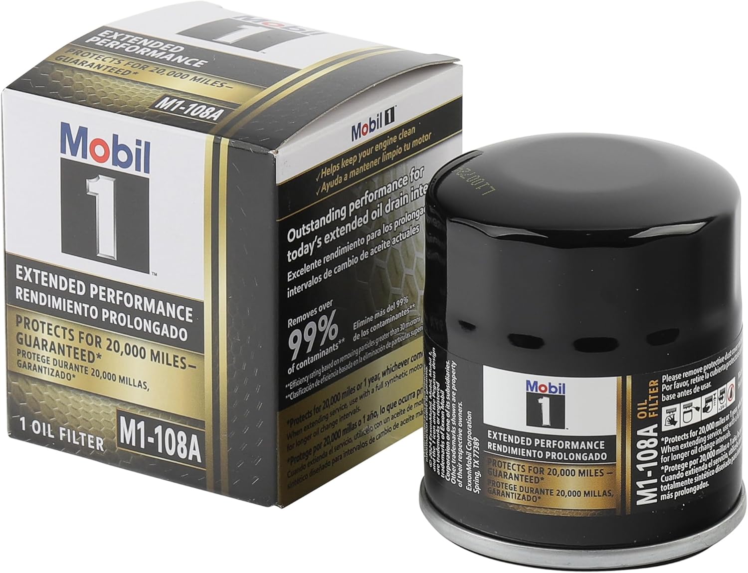 Mobil 1 M1-108A Extended Performance Oil Filter – Pack of 6 Mobil 1 M1-108A Extended Performance Oil Filter – Pack of 6