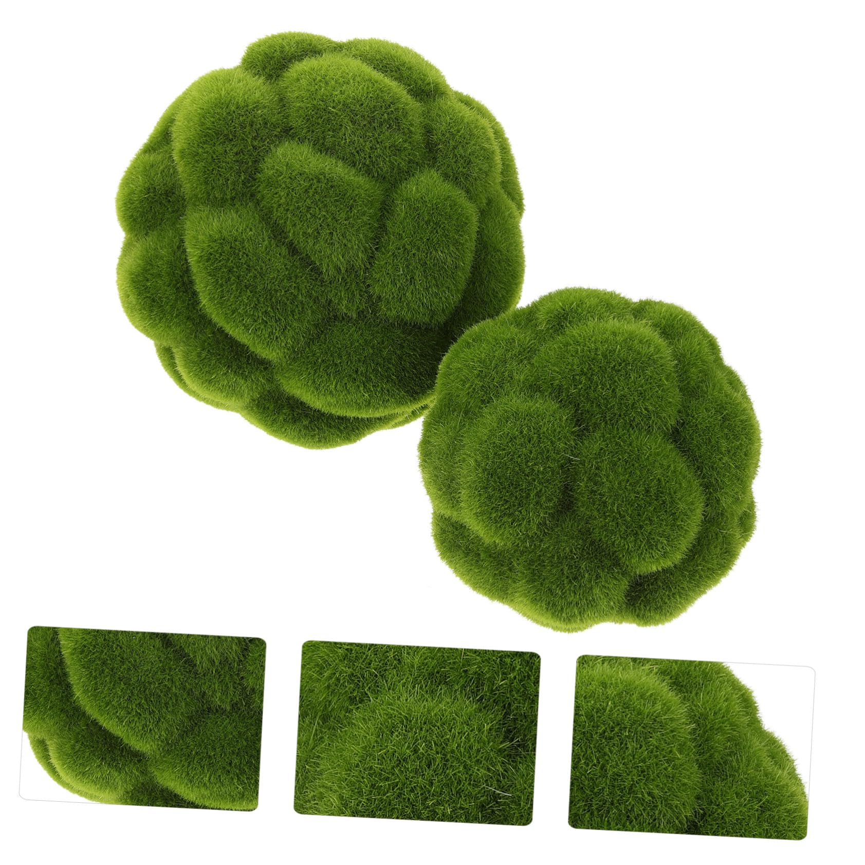 VICASKY 10 Stck. Künstlicher Moosball Dekorative Kunstpflanze mit Feiner Verarbeitung Natürliche Optik Vielseitig für Garten Hochzeit Fenster und Raumdekoration