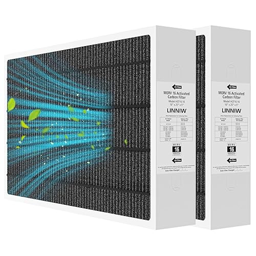 2 Pack X6672 16x25x5 MERV 16 Filter Compatible with Lennox