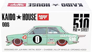 Datsun 510 Pro Street KDO510 Light Green (Designed by Jun Imai