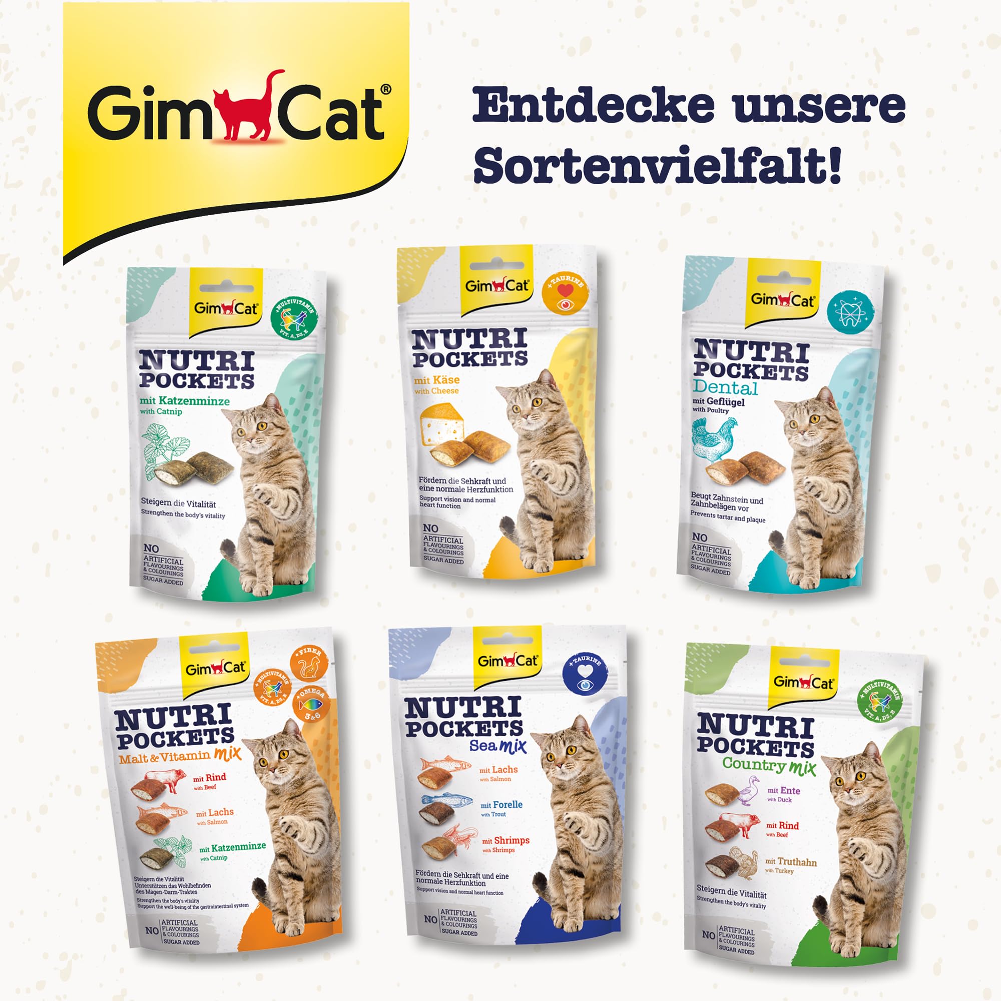 GimCat Nutri Pockets Fish Tonno Croccante snack per gatti 60 g