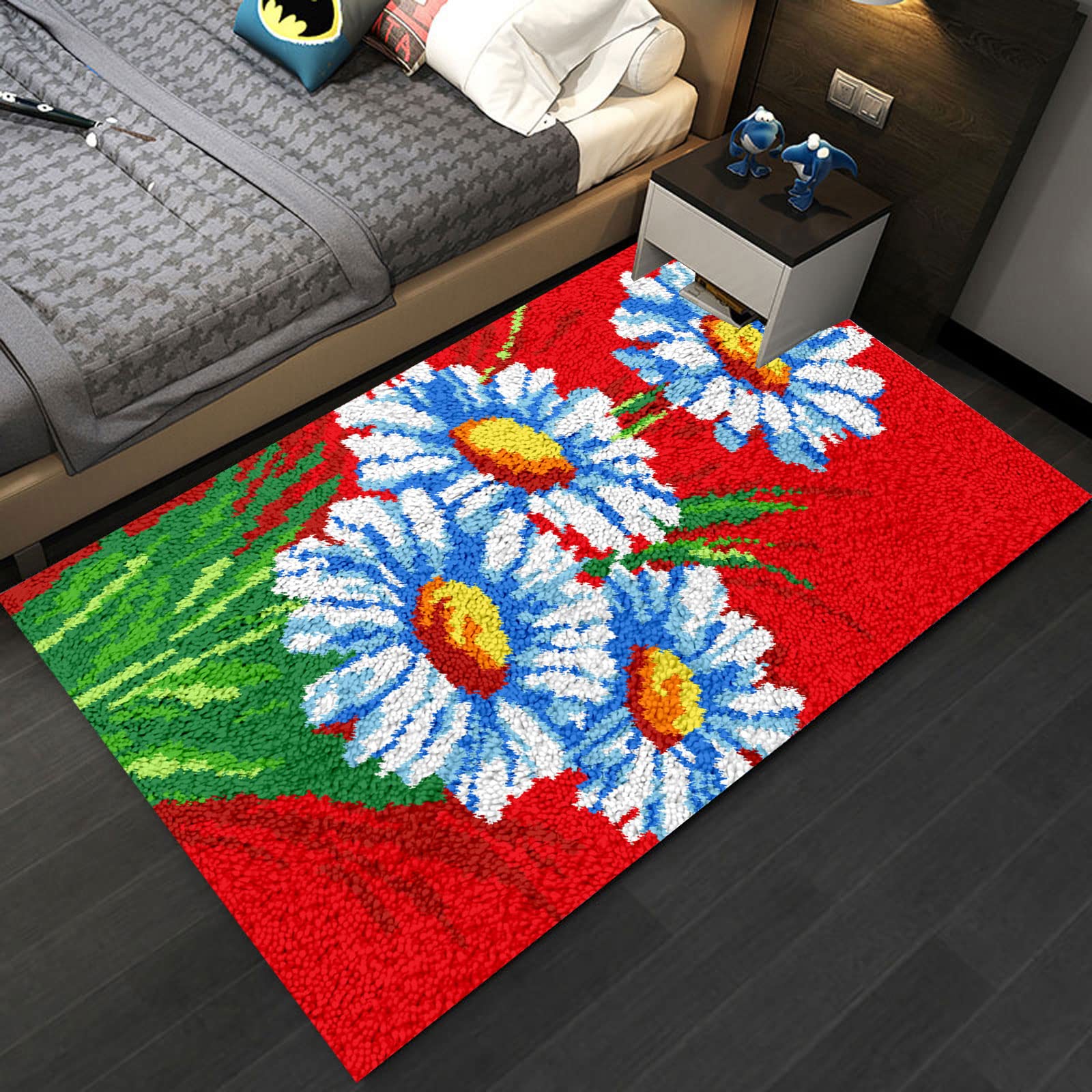 Kit Tappeto Fai Da Te Con Ago Per Maglia - Ritratto Di Donna, 23x35 Pollici, Per Principianti E Adulti - Foto 9