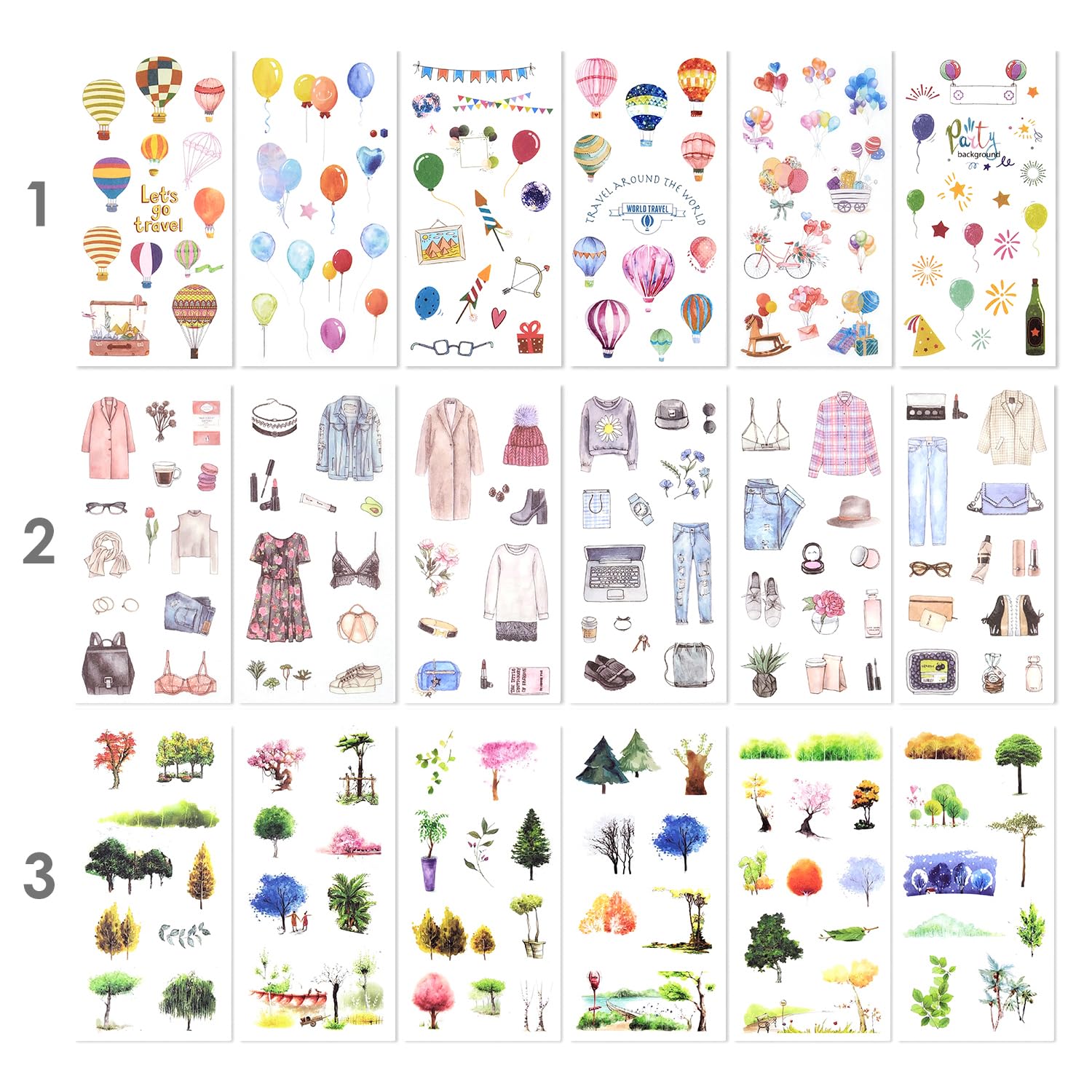 10 vellen groentestickers, schattige doe-het-zelf ... - Vicedeal