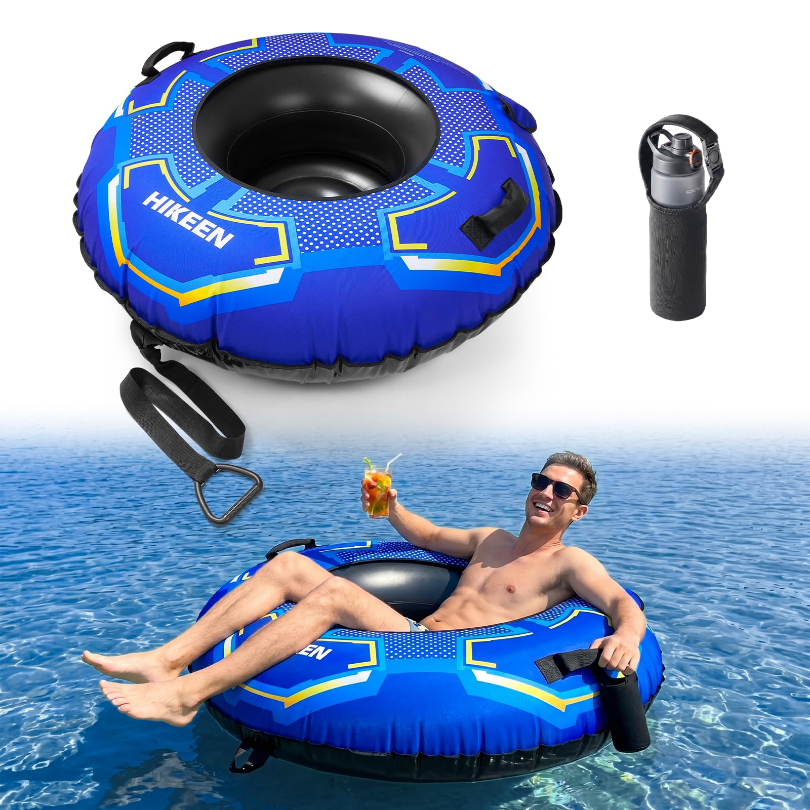 Photo 1 of Hikeen River Tube, 47" Inflatable Float with Canvas Cover