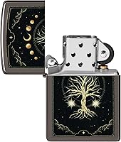 Vista 4 de Zippo Mystic Nature Design - Encendedor de bolsillo Black Ice