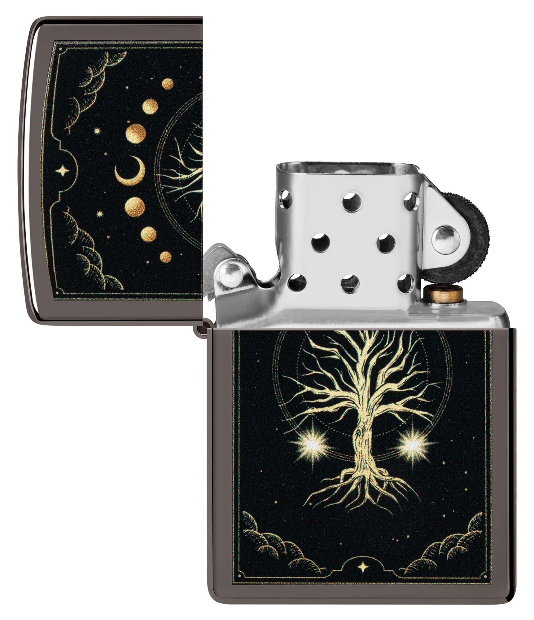 Zippo Mystic Nature Design Black Ice Pocket Lighter product thumbnail 6