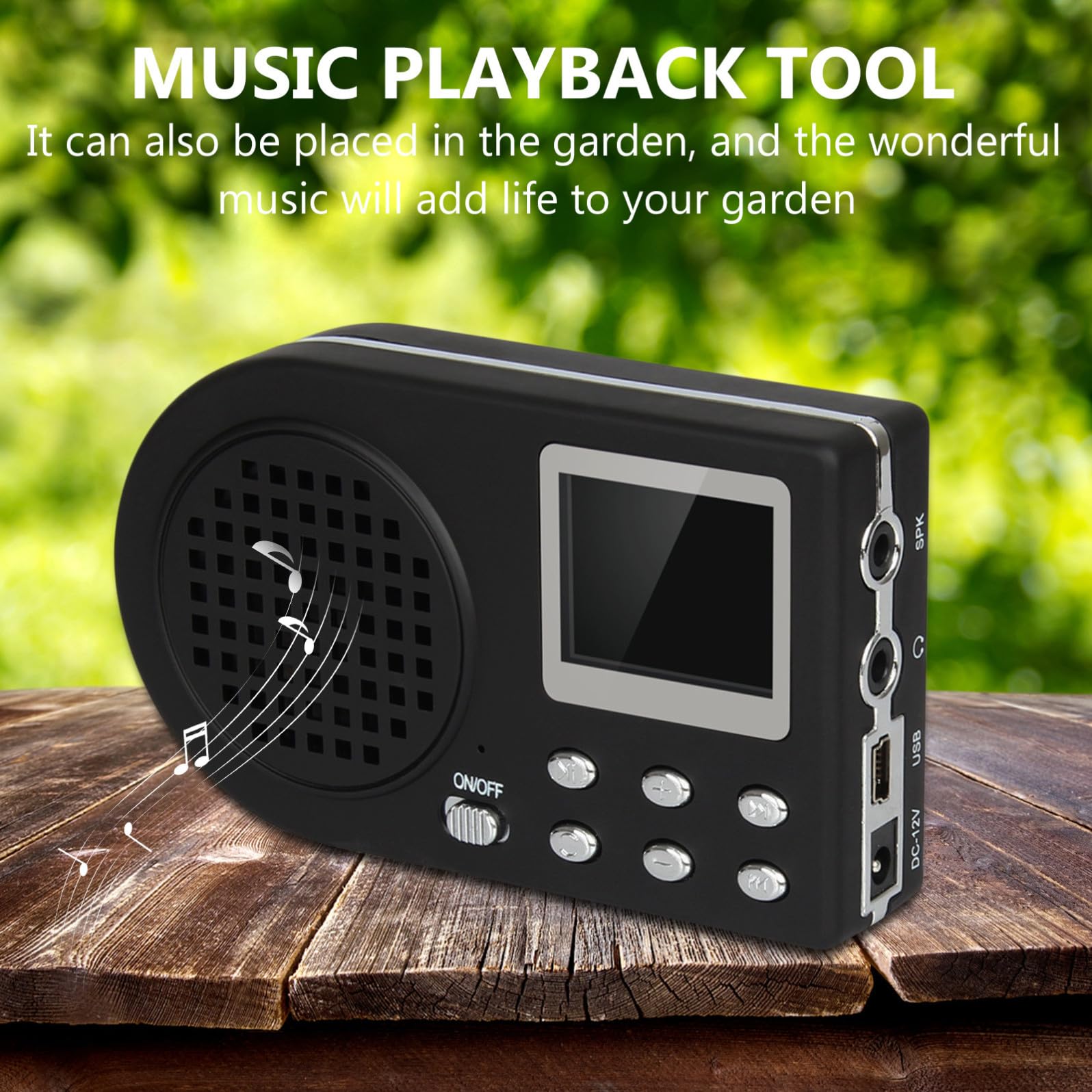 Dispositivo Mp3 Portatile Nero con Clip da Appendere e Cavo Usb, Dispositivo Compatto la Riproduzione Musicale come Regalo per Famiglia e Amici