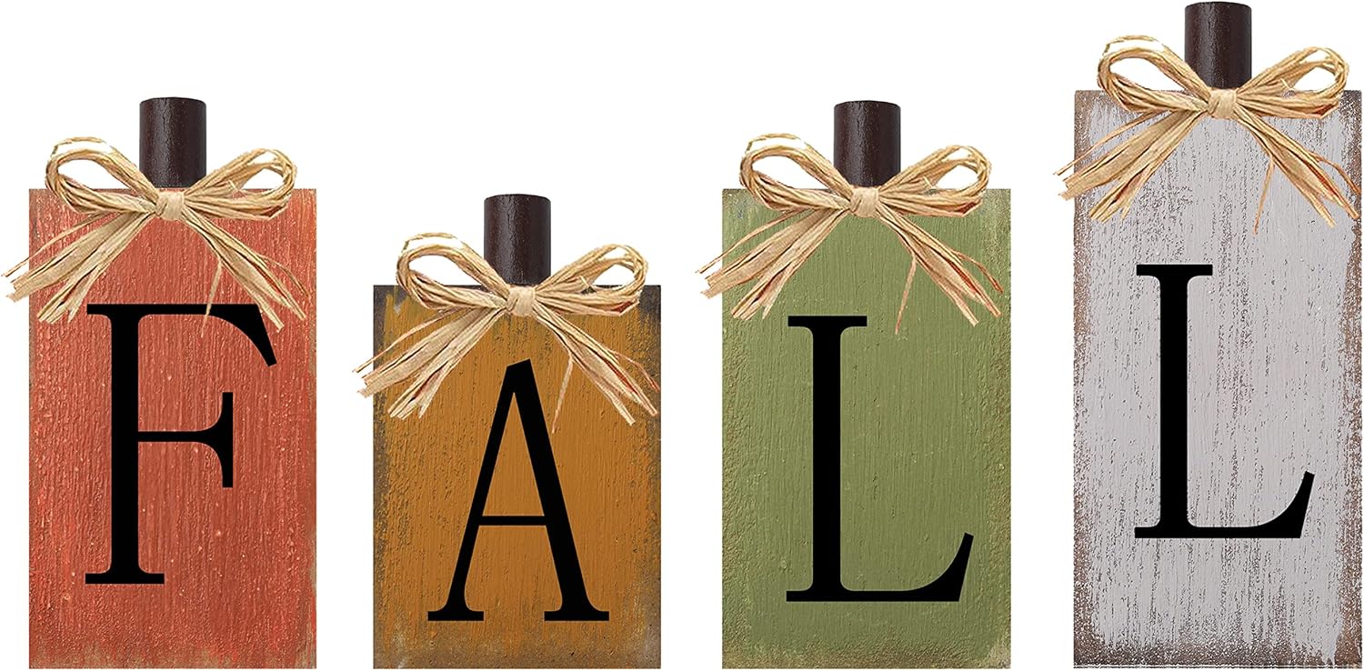 Fall Wooden Table Sign Set