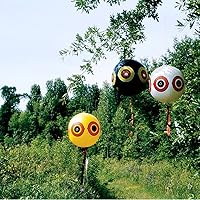 Vista 7 de Bird-X Señuelo de búho merodeador con alas móviles 3D globos de ojo de miedo de pájaros (3 unidades)